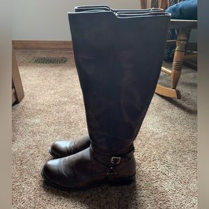 Style&Co. Women’s Brown Zipper Boots Size 8